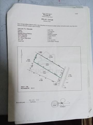keluasan lot 2050 miterpersegi . 1
