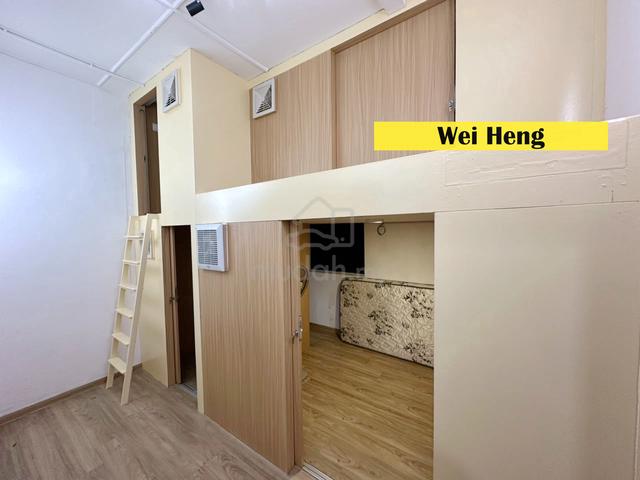private bathroom aircond room in georgtown with furnished rent 1