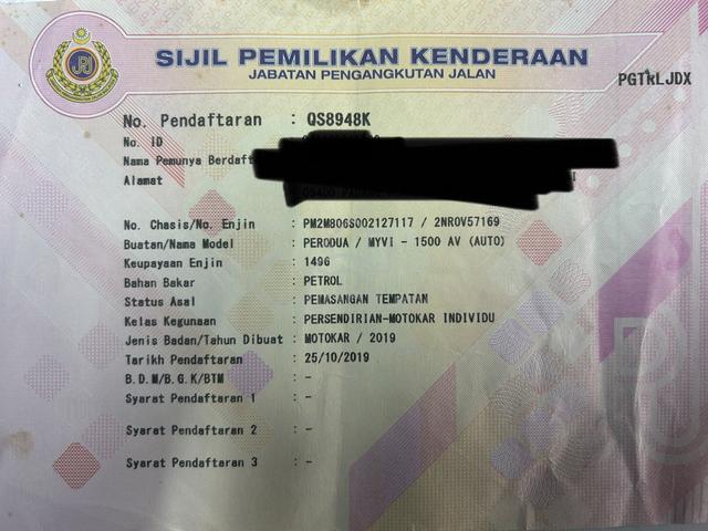 2019 Perodua MYVI 1.5 AV SPEC(A)NO PROCES FEE OTR - 2