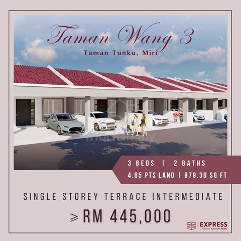 Brand New Single Storey Terrace House at Taman Wang 3, Miri 1