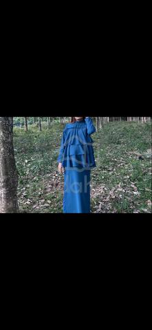 baju kurung teal blue - photo 2 of 3