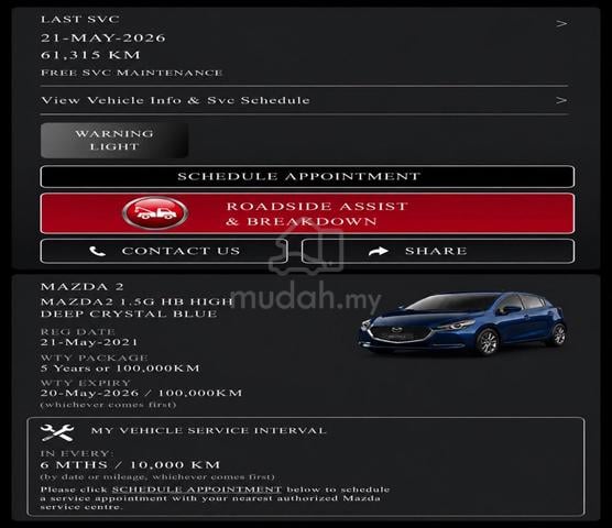 2021 Mazda 2 1.5 HB HIGH GVC 64K KM NEW FACELIFT - 3