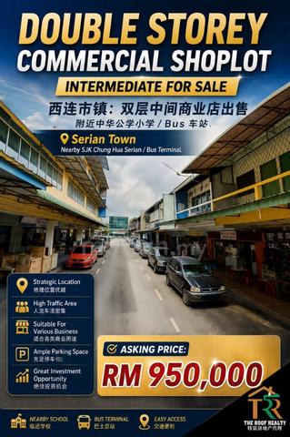 *Double Storey Commercial Shoplot intermediate for Sale* 1