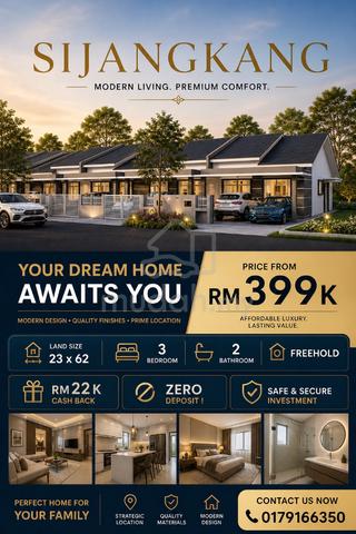 FREEHOLD sijangkang teres setingkat 1