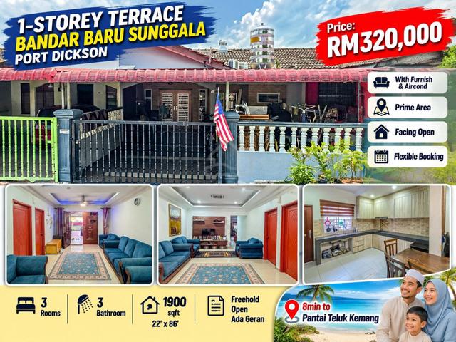 Renovated Furnish 1-Storey Terrace Bandar Baru Sunggala, Port Dickson 1