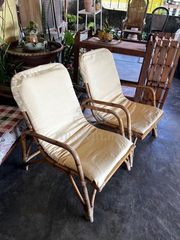Vintage antique rattan chair + topper - photo 5 of 6