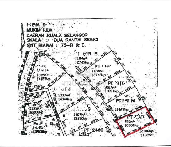 Bungalow land Jalan Seroja, SBCR, Saujana Utama Non Bumi lot 1