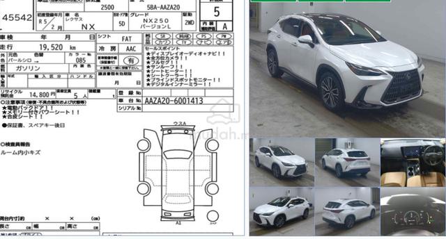 5A 20K KM 2023 Lexus NX 250 2.5 VERSION L P.ROOF - 2