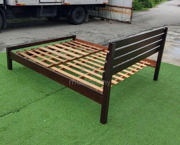 YB47AH Katil Kayu Queen Wooden Bed Frame - photo 3 of 6