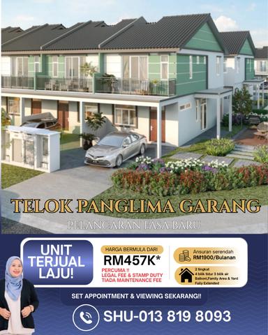 [SELLING FAST!!]RUMAH IDAMAN Telok Panglima Garang 1