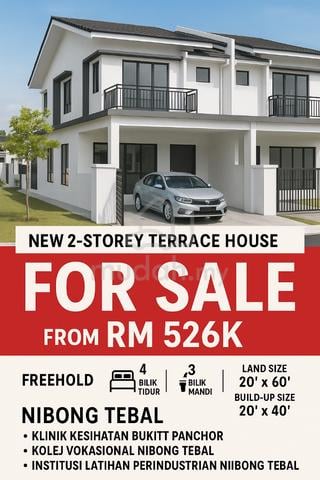 New Projek Landed House Nibong Tebal, Hot location,Low price in Market 1