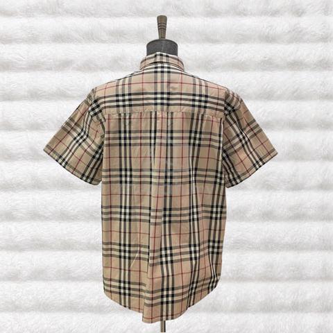 Burberry Checkered S/S (London GR) Brown Shirt - photo 2 of 4
