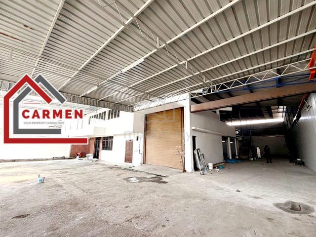【1.5 STY SEMI-D FACTORY WAREHOUSE 12000sqf】200amps Prai Industrial 1