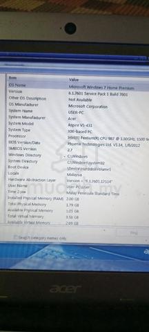 laptop Microsoft window 7 premium - photo 2 of 2