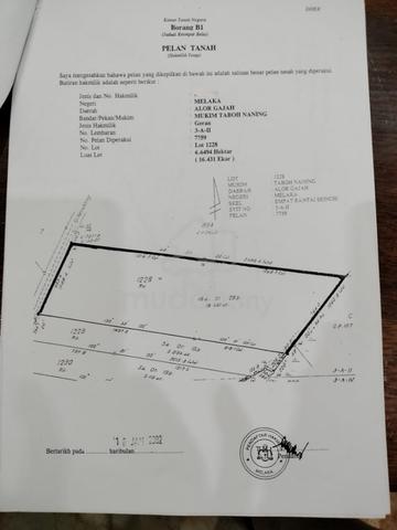 FREEHOLD Machap Tampin Alor Gajah Main Road Agriculture Land @ Melaka 2
