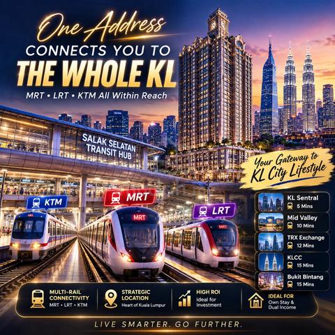 Midvalley Direct access !  [ Link MRT LRT ] @ Mth 1.5 k |1st Home Buy 1