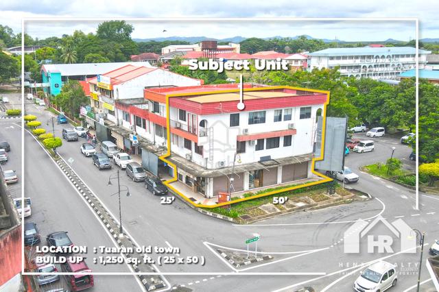 3 Storey Shoplot | Tuaran Old Town | Corner Unit 1