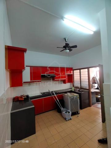 Kitchen extend . Double storey taman pelangi semenyih kajang for sale 3