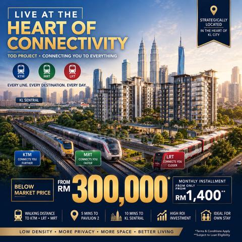 INVESTOR PICK ! 1.4K /mth - Dualkey 2 R Next  MRT [ 1 Stop Midvalley ] KL Sentral Airbnb Management 1
