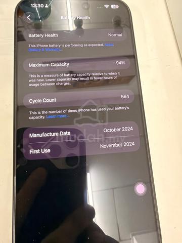 iphone 16 pro max (black color) (like new) - photo 2 of 3