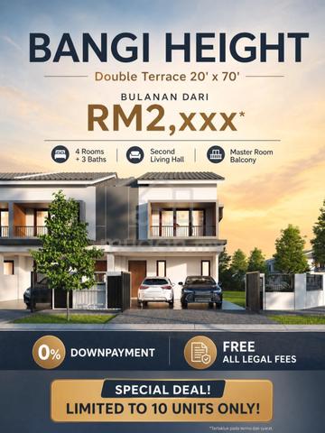 Freehold 2 storey & 3 Storey Terrace house in Bangi Height 1