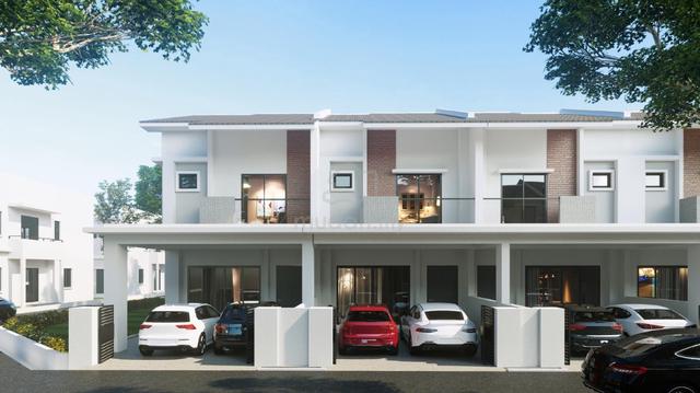 Rumah Teres Dua Tingkat di Nibong Tebal 1