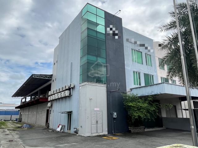 Semi D Warehouse with 3 Storey Office Building Mergong For Rent 1