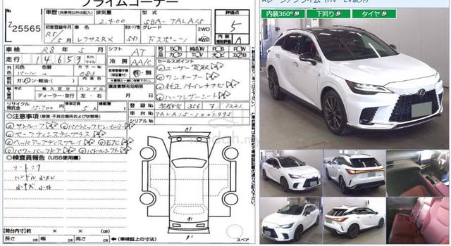 2023 Lexus RX350 2.4 F SPORT P-Roof Grade 5A Unreg - 1