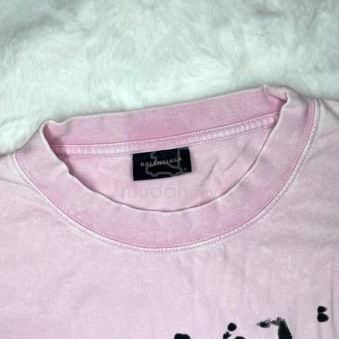 Balenciaga Graphic Hand Drawn Pink Tee - photo 3 of 4