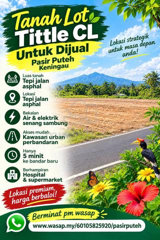 Tanah lot cl pasir puteh keningau 1