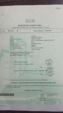 Kelantan Pasir Mas Residential Freehold Land For Sale 1