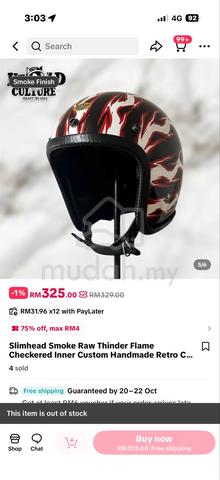 Slimhead Smoke Raw Thinder Flame Checkered Inner - photo 5 of 6