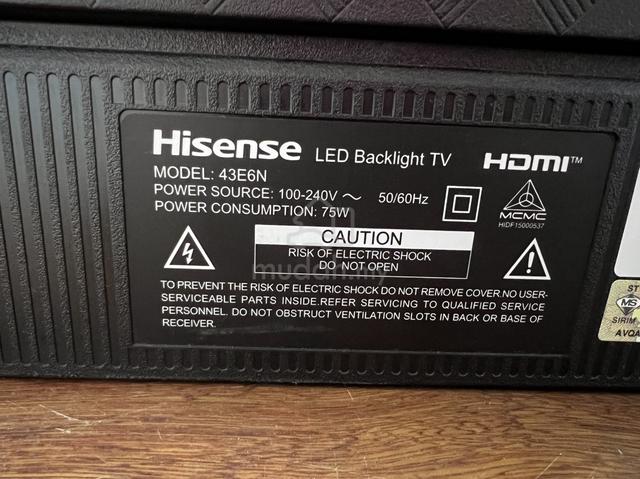 Hisense 43" 4K UHD Smart LED TV 43E6N - photo 2 of 2
