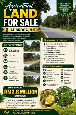Broga Tanah Agriculture for Sale 1
