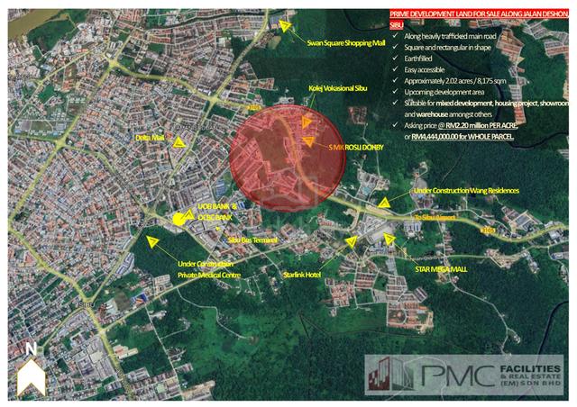 Development Land Along Jalan Deshon SIBU For Sale 1