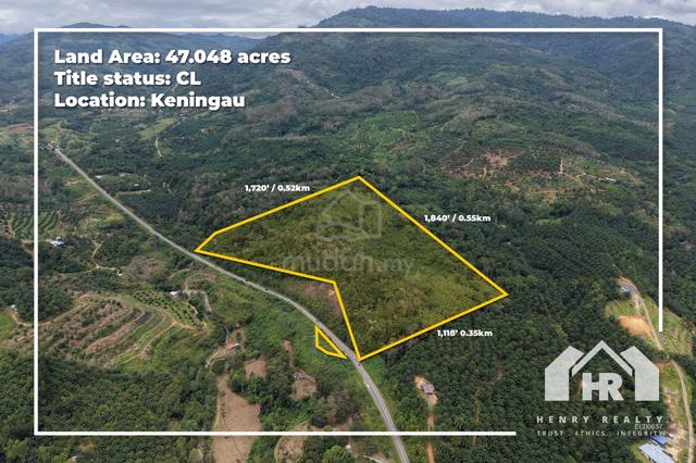 Agriculture Land For Sale At Keningau | Road side 1