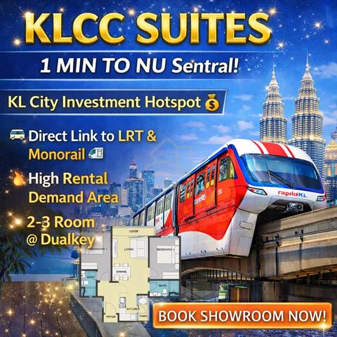 INVEST HERE ! [ TOD Near Brickfield ] Doorstep KL Sentral 2R2B DUALKEY 1