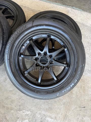 Rim ce28 hitam 15 inch tayar bridgestone - photo 3 of 6