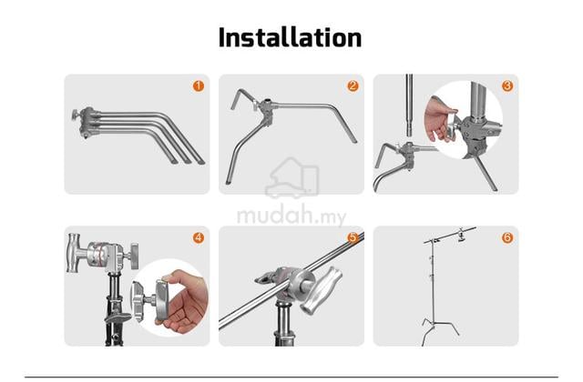 Heavy-Duty C-Stand with Boom Arm and Grip Head - photo 6 of 6