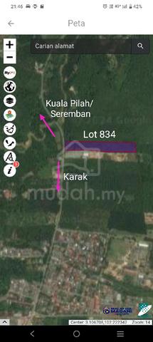 Tanah Rizab Melayu Tepi Jalan Utama Karak-KPilah/Seremban Untuk Dijual 1