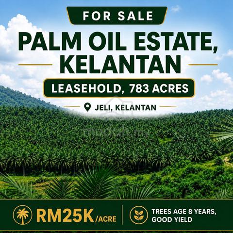 Ladang kelapa sawit good roi 783 acre non bumi only serius buyer 1