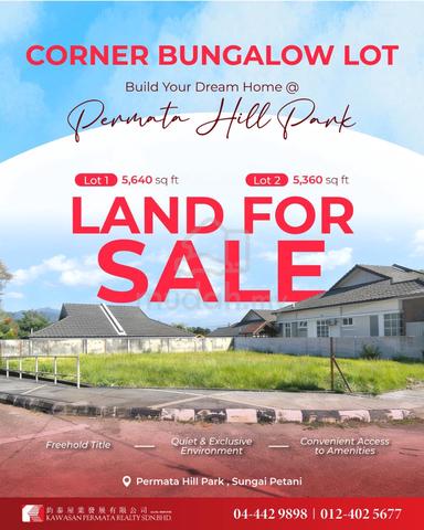 BUNGALOW LAND FOR SALE‼️Build Your Dream Home in Sungai Petani!🏡 1