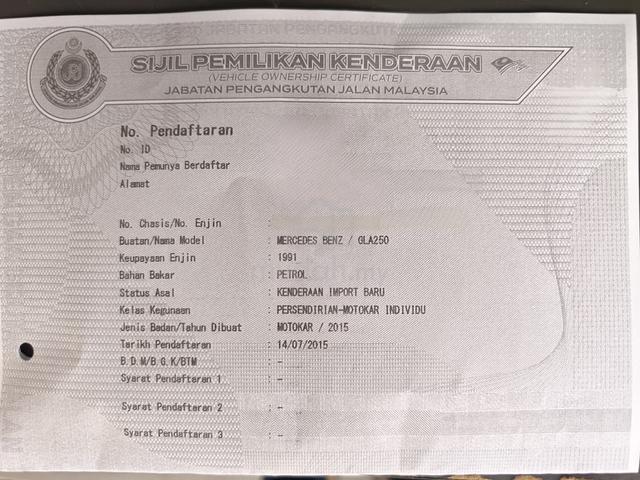 2015 Mercedes Benz GLA250 AMG 4MATIC (CBU) 2.0 (A) - 5