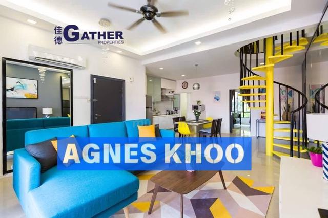 [Park 3 cars] Alila Home Townhouse Modern Reno Tanjung Bungah 1