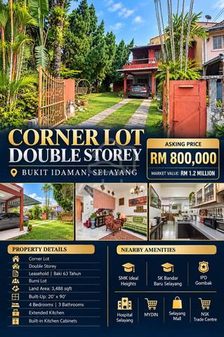 Double Storey House Corner Lot Bukit Idaman 1