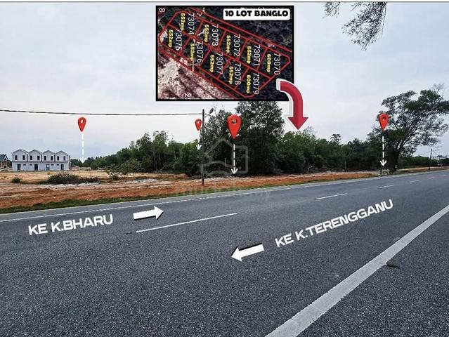 Tanah 10LOT BANGLO TEPI JLN BESAR DEPAN BARI RESORT KG PENARIK SETIU 1