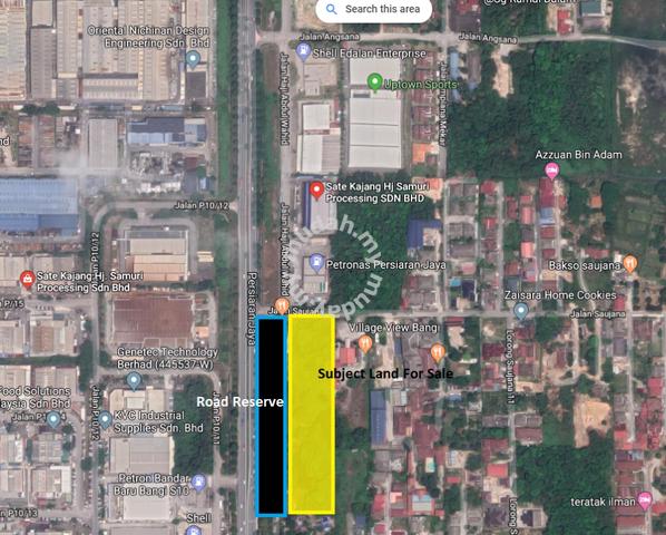 STRATEGIC LOCATION 2 acres Facing Main Road Commercial Land Bangi 1