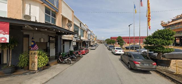 Jalan Raja Uda,  Lorong Perniagaan Melur, double storey unit shop lot 1