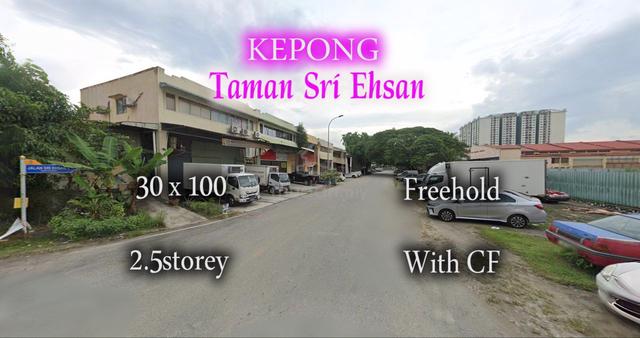 Kepong Taman Sri Ehsan Freehold 2.5storey Factory Witf CF High ROI 1