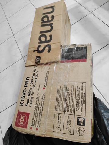 1 unit of KDK K15V0-PBR 60" Ceiling Fan Brown - photo 2 of 6